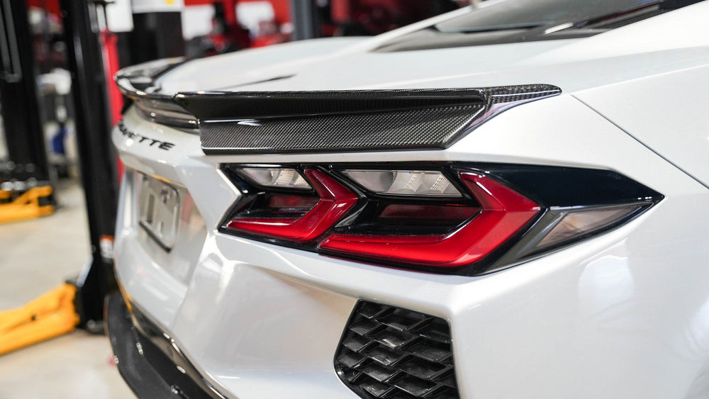 Chevrolet Corvette C8 Carbon Fiber Rear Spoiler Delete