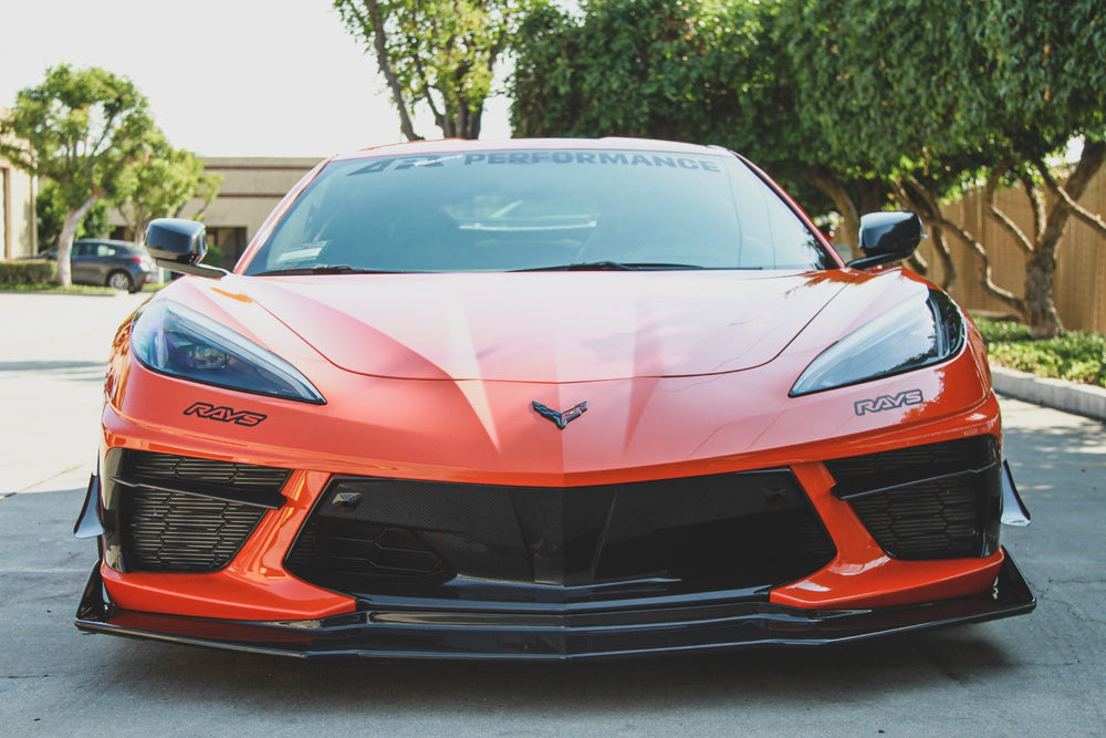 Chevrolet Corvette C8 Carbon Fiber Front Bumper Center Bezels
