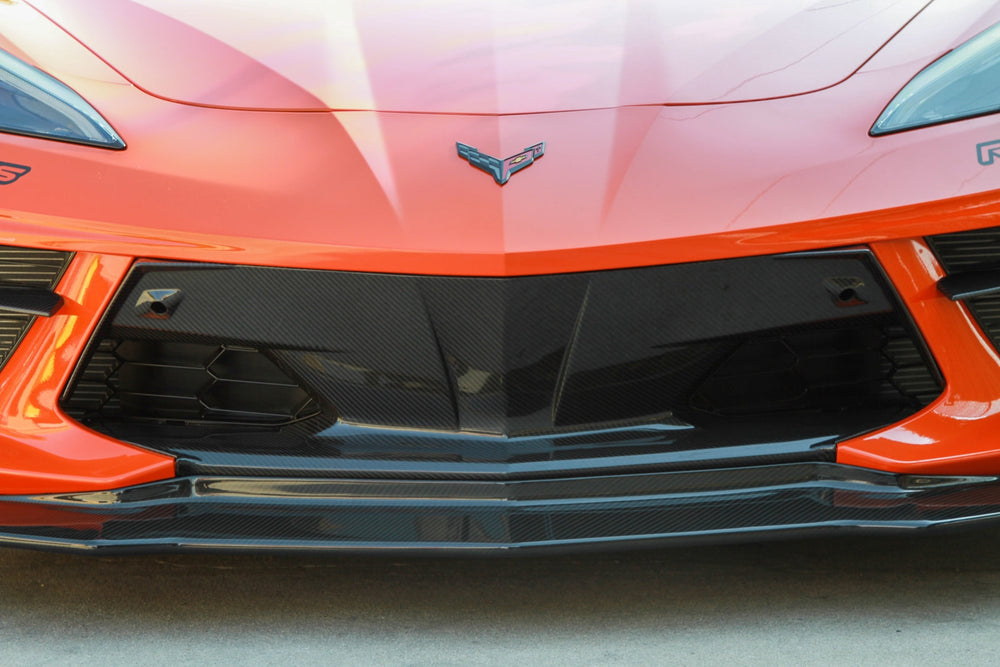 Chevrolet Corvette C8 Carbon Fiber Front Bumper Center Bezels