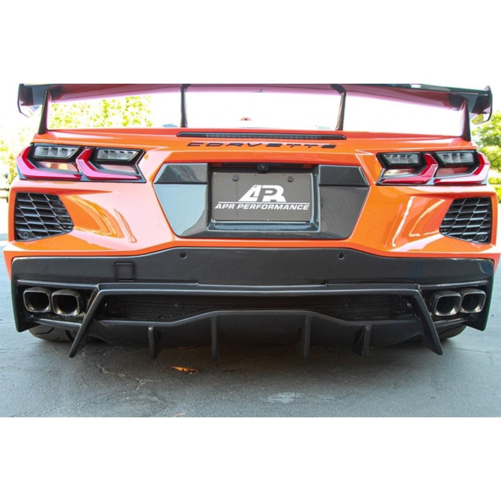 Chevrolet Corvette C8 Carbon Fiber License Plate Backing