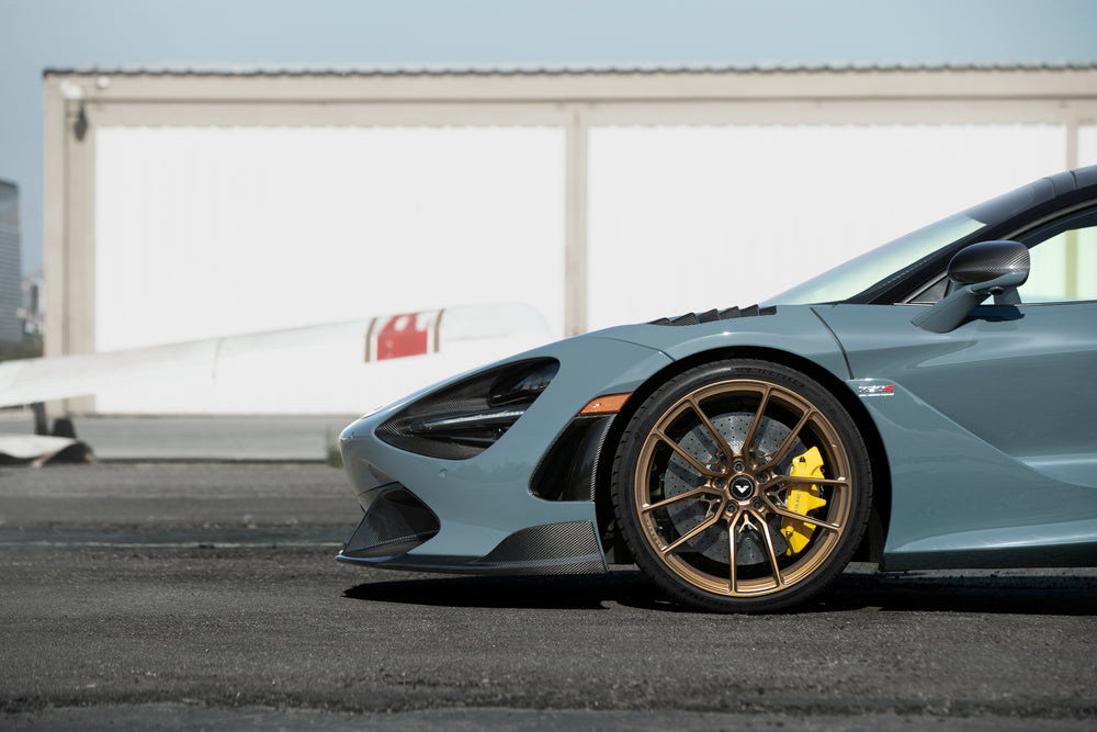 Vorsteiner McLaren 720S Silverstone Aero Front Splitter Carbon Fiber PP 2x2 Glossy
