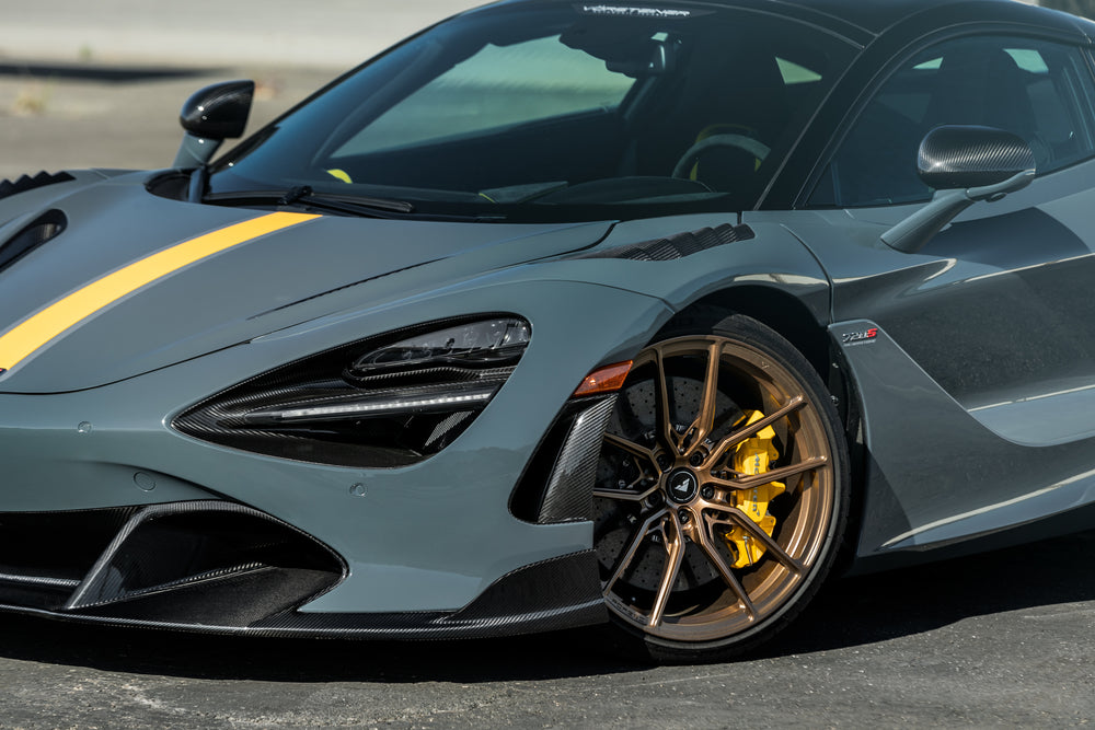 Vorsteiner McLaren 720S Silverstone Aero Front Splitter Carbon Fiber PP 2x2 Glossy