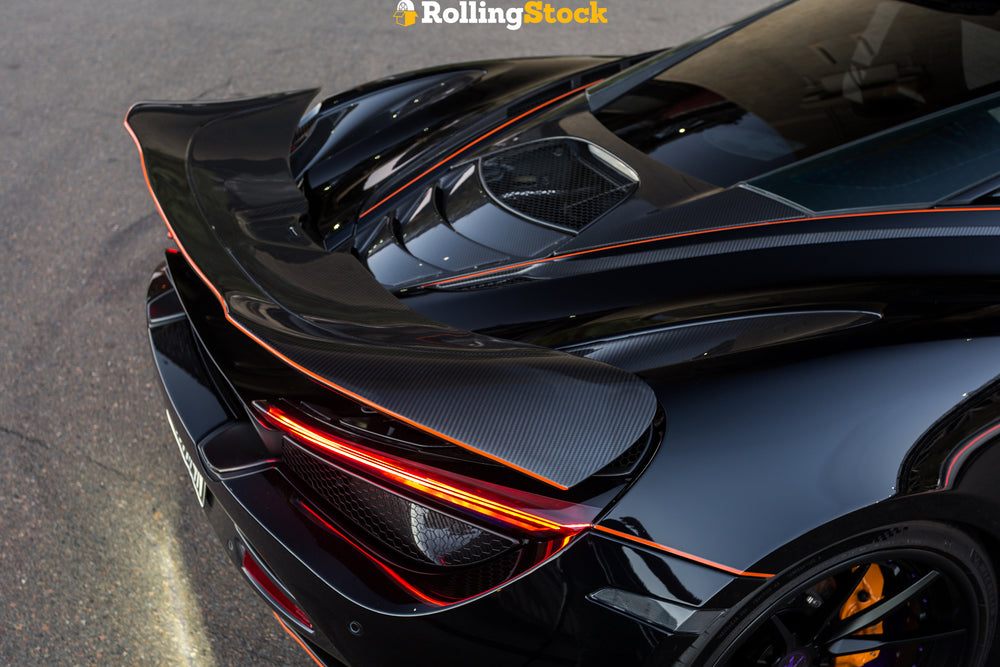 Vorsteiner McLaren 720S Silverstone Aero Active Wing Blade Carbon Fiber PP 2X2 Glossy