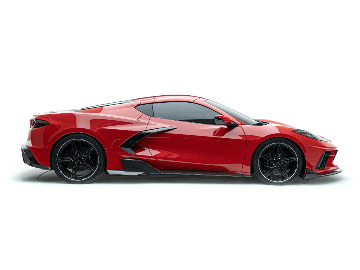 ADRO CORVETTE C8 PREPREG CARBON FIBER SIDE SKIRTS