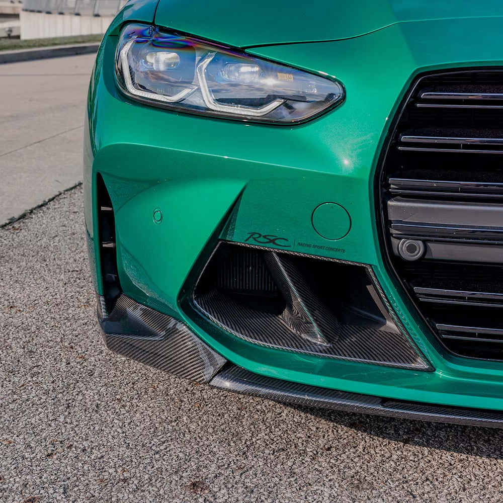 Racing Sport Concepts Carbon Fiber Front Lip for BMW G82 M4 & G80 M3 - M Performance Style
