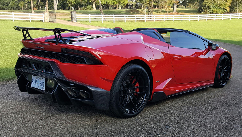Vorsteiner Lamborghini Huracan Novara Edizione Aero Wing Blade w/ Upright Carbon Fiber PP 2x2 Glossy