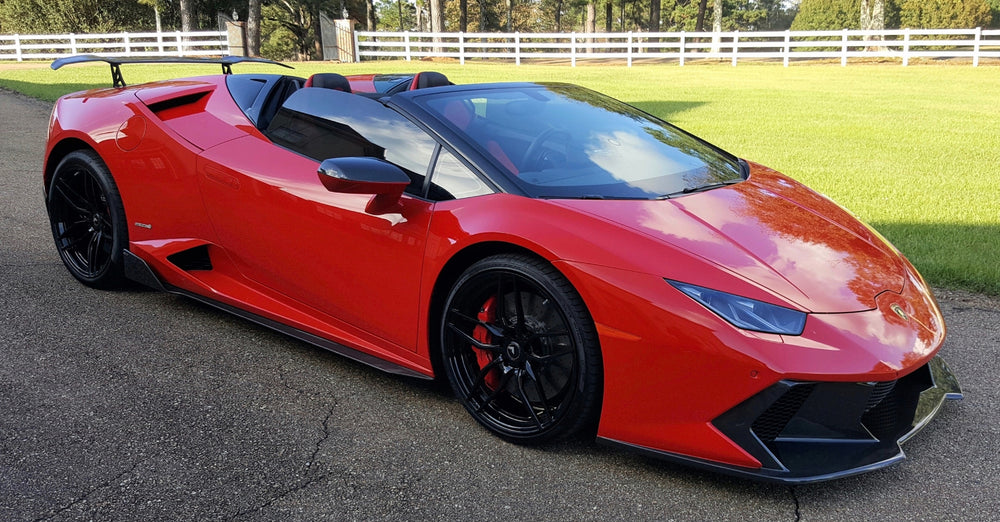 Vorsteiner Lamborghini Huracan Novara Edizione Aero Front Bumper Spoiler Carbon Fiber PP 2x2 Glossy