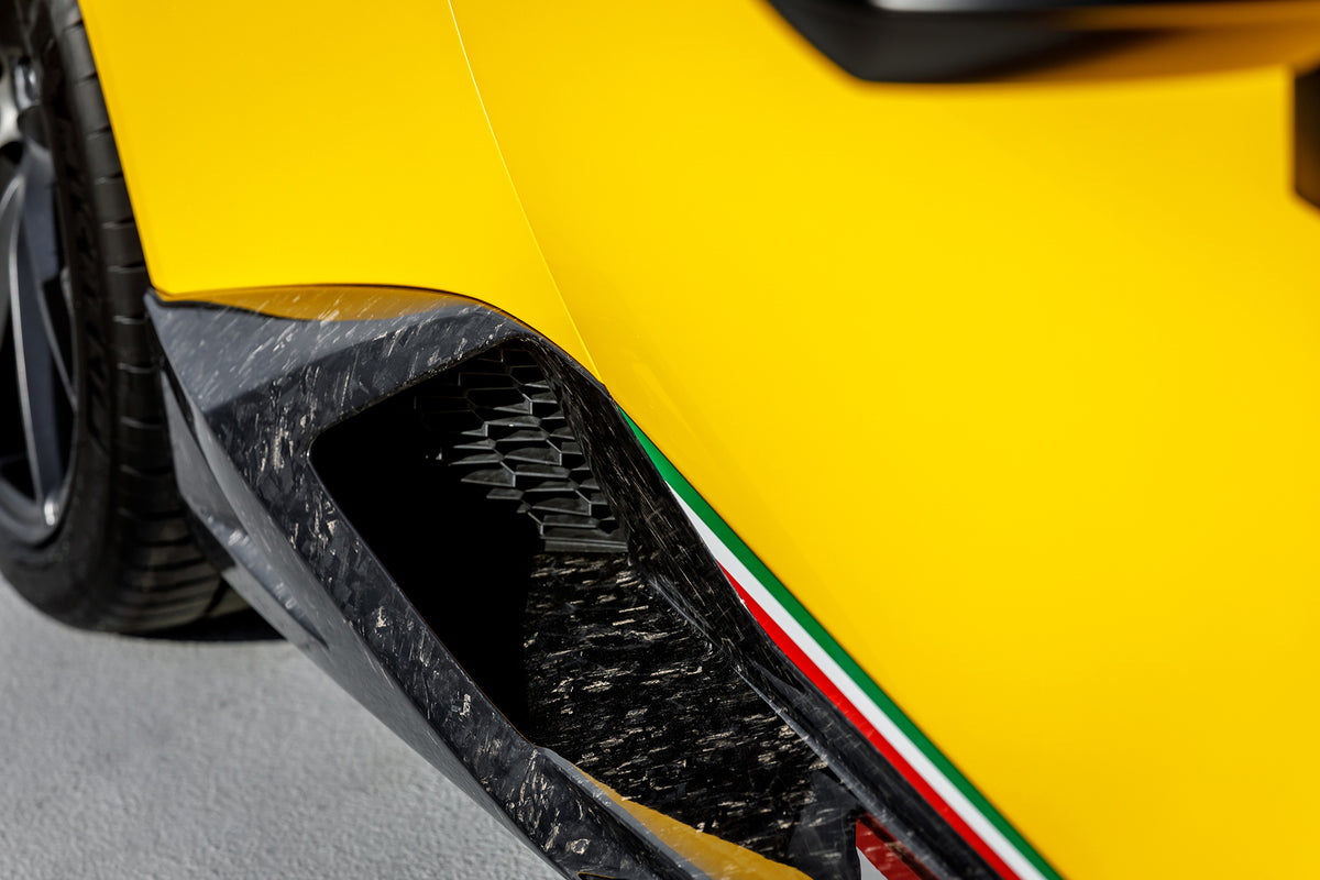 Vorsteiner Lamborghini Huracan Vicenzo Edizione Aero Side Blades Carbon Matrix PP Glossy