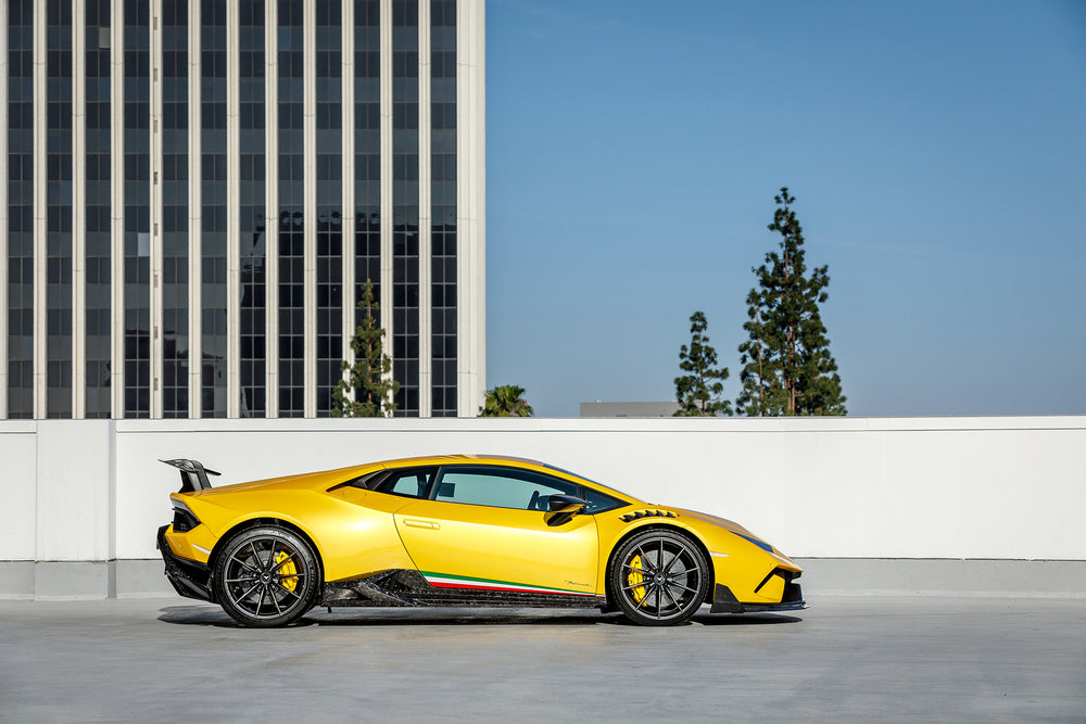 Vorsteiner Lamborghini Huracan Vicenzo Edizione Aero Side Blades Carbon Matrix PP Glossy