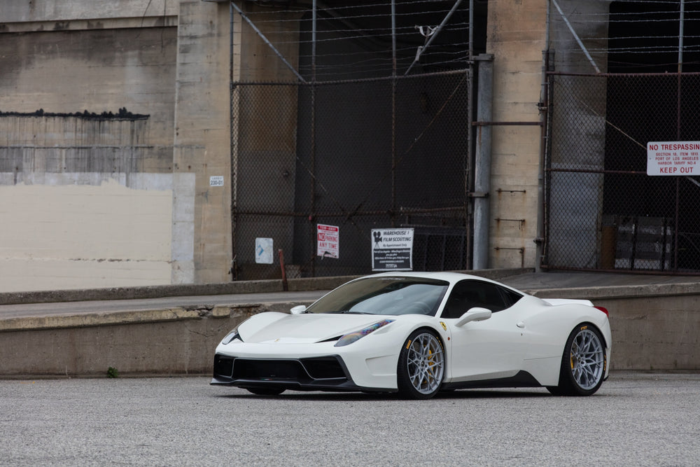 Vorsteiner Ferrari 458 Italia 458-VX Aero Front Bumper w/ Front Spoiler Carbon Fiber PP 1X1 Glossy