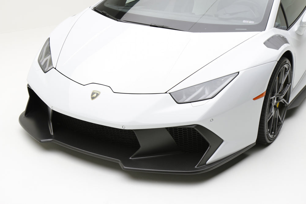 Vorsteiner Lamborghini Huracan Novara Edizione Aero Front Bumper Spoiler Carbon Fiber PP 2x2 Glossy