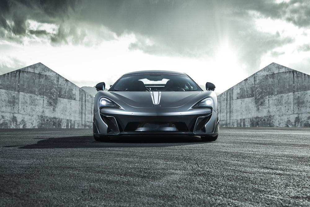 Vorsteiner Mclaren 570S 570-VX Aero Front Bumper w/ Front Splitter Carbon Fiber PP 2x2 Glossy