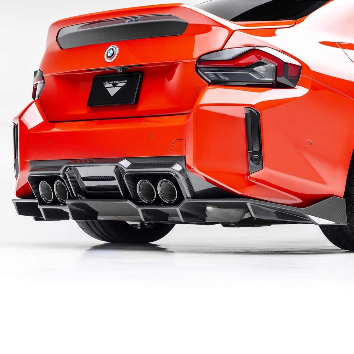 Vorsteiner BMW G87 M2 VRS AERO DIFFUSER WITH UNDER FLOOR CARBON FIBER PP 2X2 GLOSSY
