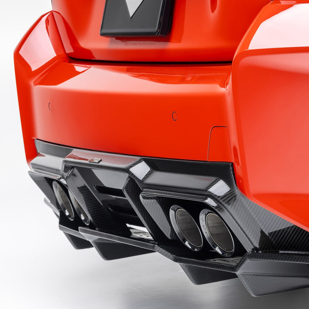 Vorsteiner BMW G87 M2 VRS AERO DIFFUSER WITH UNDER FLOOR CARBON FIBER PP 2X2 GLOSSY
