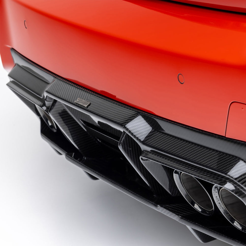 Vorsteiner BMW G87 M2 VRS AERO DIFFUSER WITH UNDER FLOOR CARBON FIBER PP 2X2 GLOSSY
