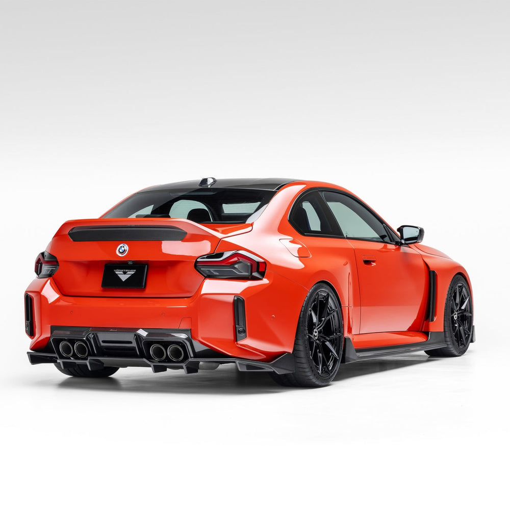 Vorsteiner BMW G87 M2 VRS AERO DIFFUSER WITH UNDER FLOOR CARBON FIBER PP 2X2 GLOSSY