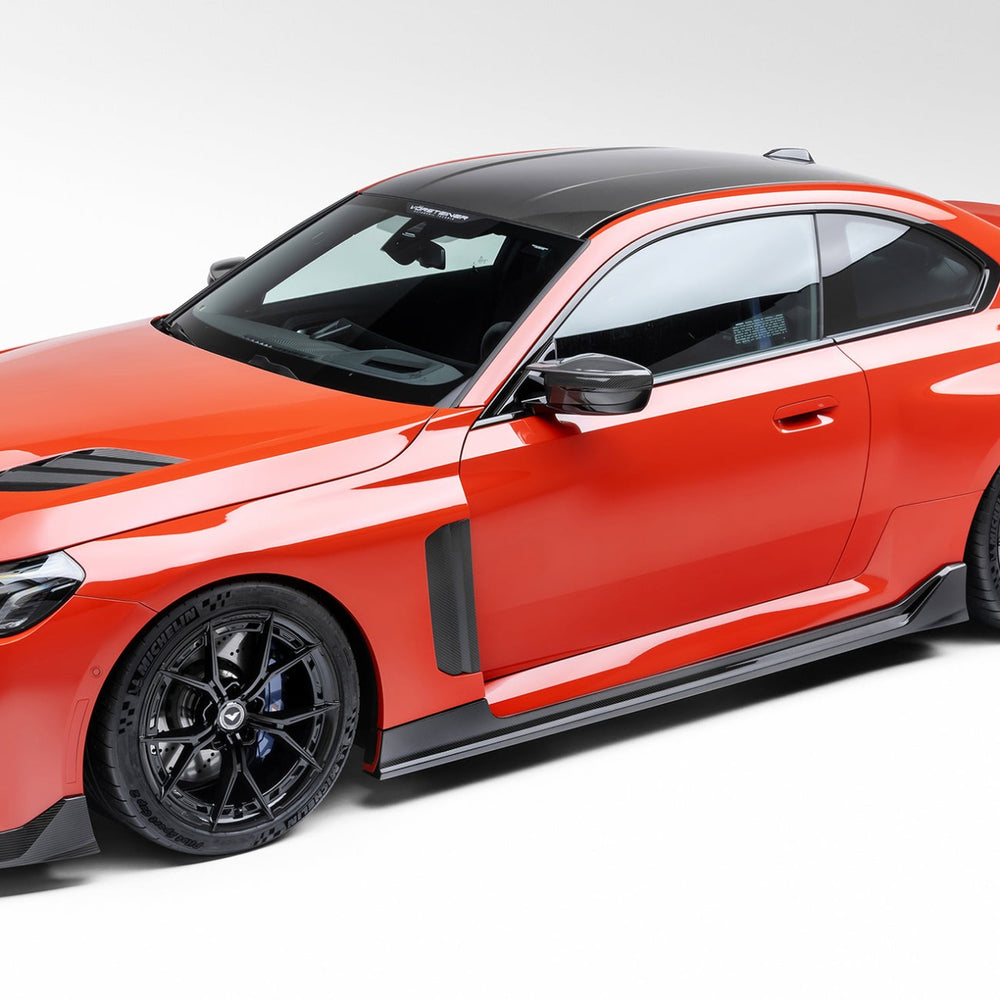 Vorsteiner BMW G87 M2 VRS AERO VENTED FENDERS WITH SIDE SKIRTS CARBON FIBER PP 2X2 GLOSSY