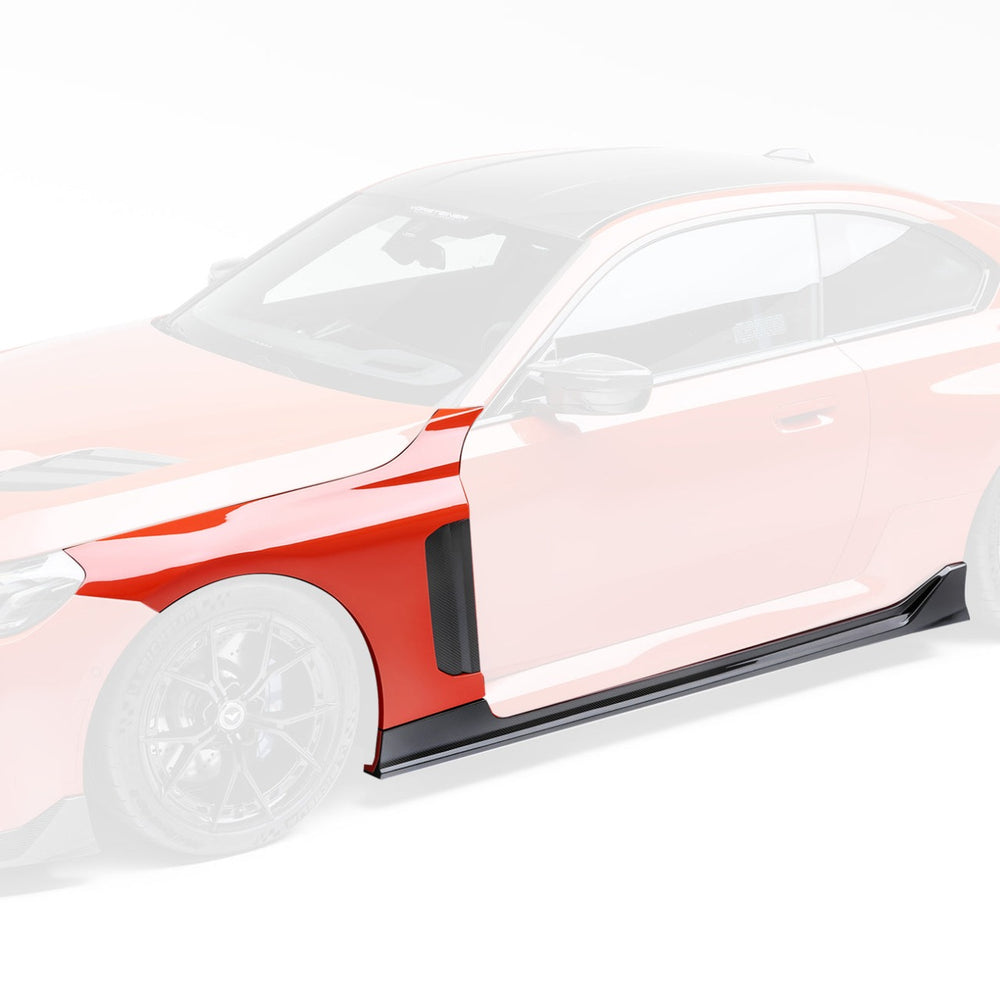 Vorsteiner BMW G87 M2 VRS AERO VENTED FENDERS WITH SIDE SKIRTS CARBON FIBER PP 2X2 GLOSSY