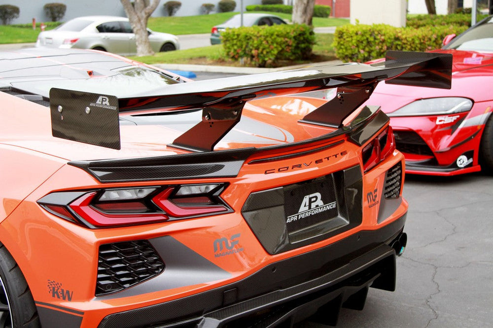 Chevrolet Corvette C8 Carbon Fiber License Plate Backing
