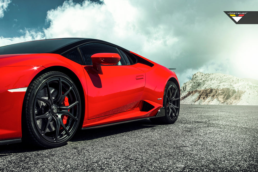Vorsteiner Lamborghini Huracan Verona Edizione Aero Side Blades Carbon Fiber PP 2x2 Glossy