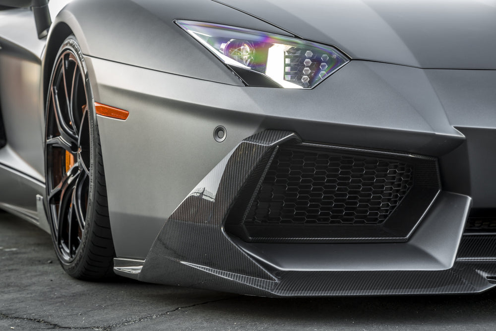 Vorsteiner Lamborghini Aventador Zaragoza Edizione Aero Front Spoiler Carbon Fiber PP 2x2 Glossy