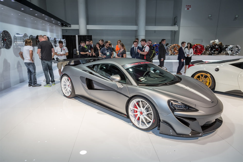 Vorsteiner Mclaren 570S 570-VX Aero Front Bumper w/ Front Splitter Carbon Fiber PP 2x2 Glossy