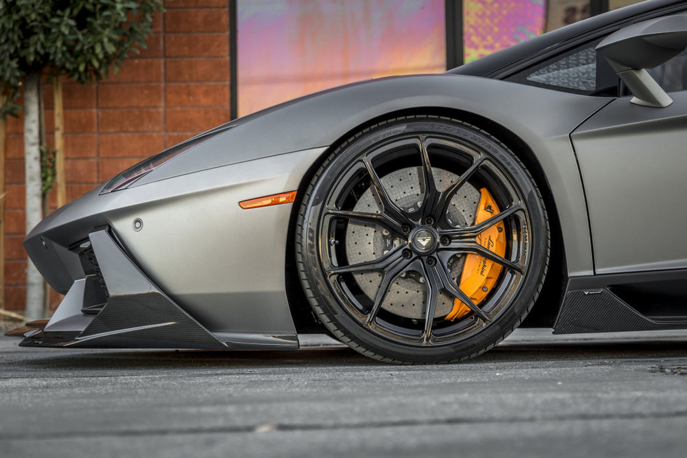 Vorsteiner Lamborghini Aventador Zaragoza Edizione Aero Front Spoiler Carbon Fiber PP 2x2 Glossy