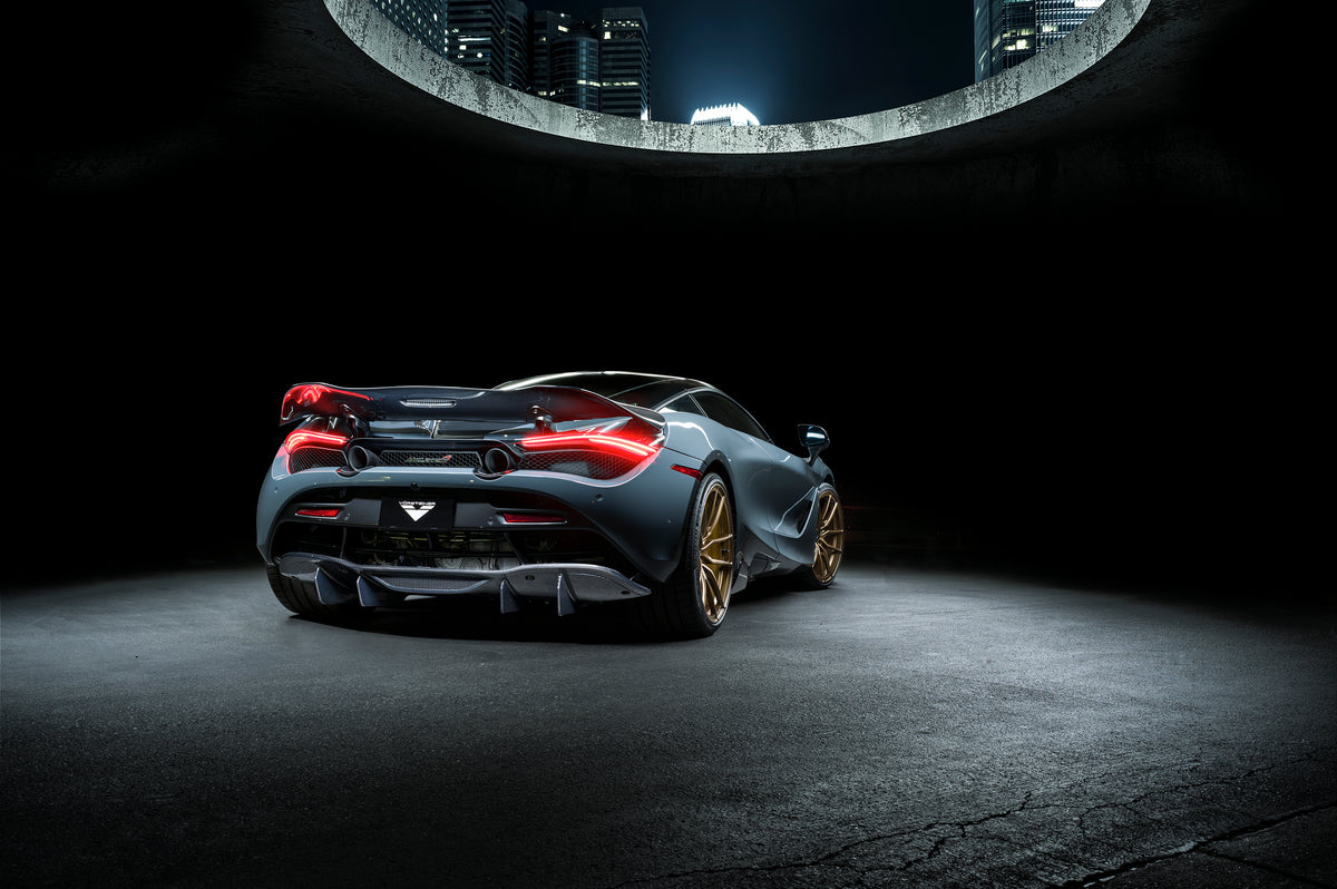 Vorsteiner McLaren 720S Silverstone Aero Active Wing Blade Carbon Fiber PP 2X2 Glossy