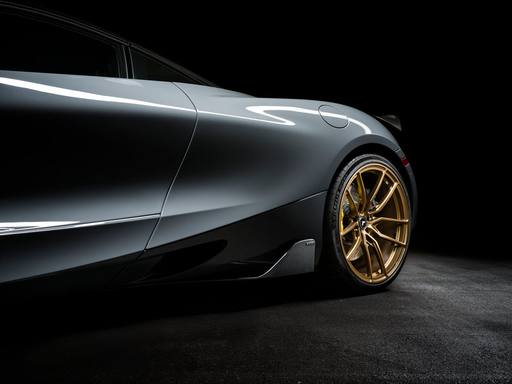 Vorsteiner McLaren 720S Silverstone Aero Side Blades Carbon Fiber PP 2x2 Glossy