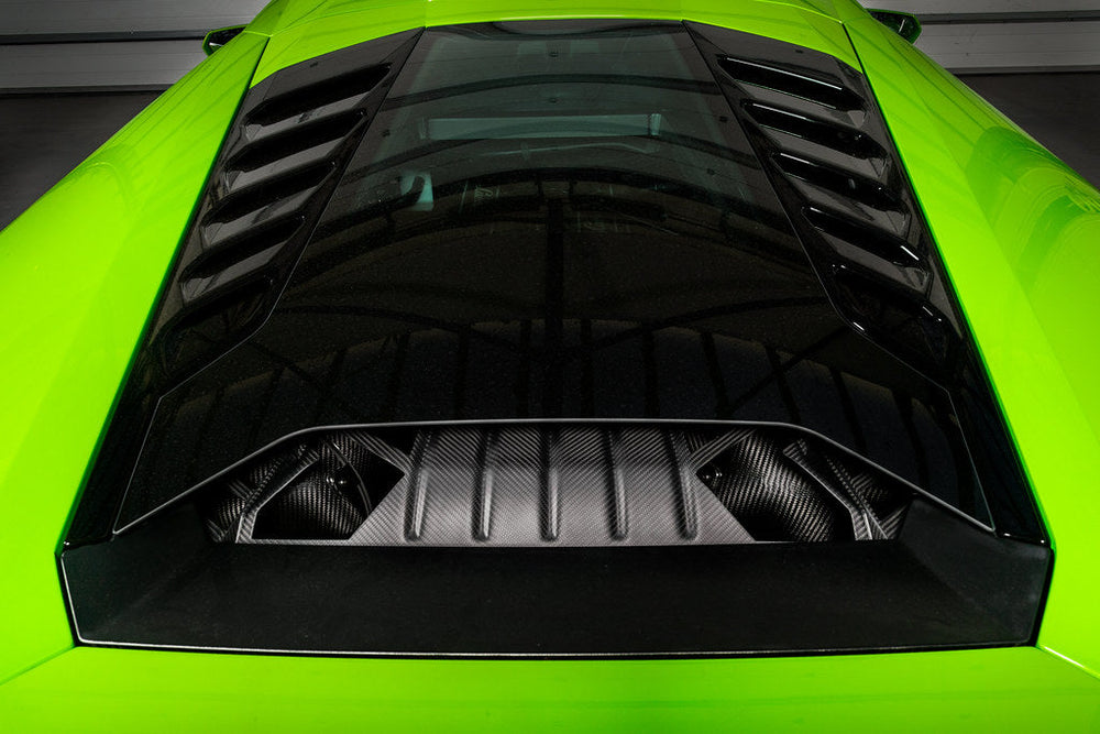 Eventuri Lamborghini Huracan Black Carbon Engine Cover Set