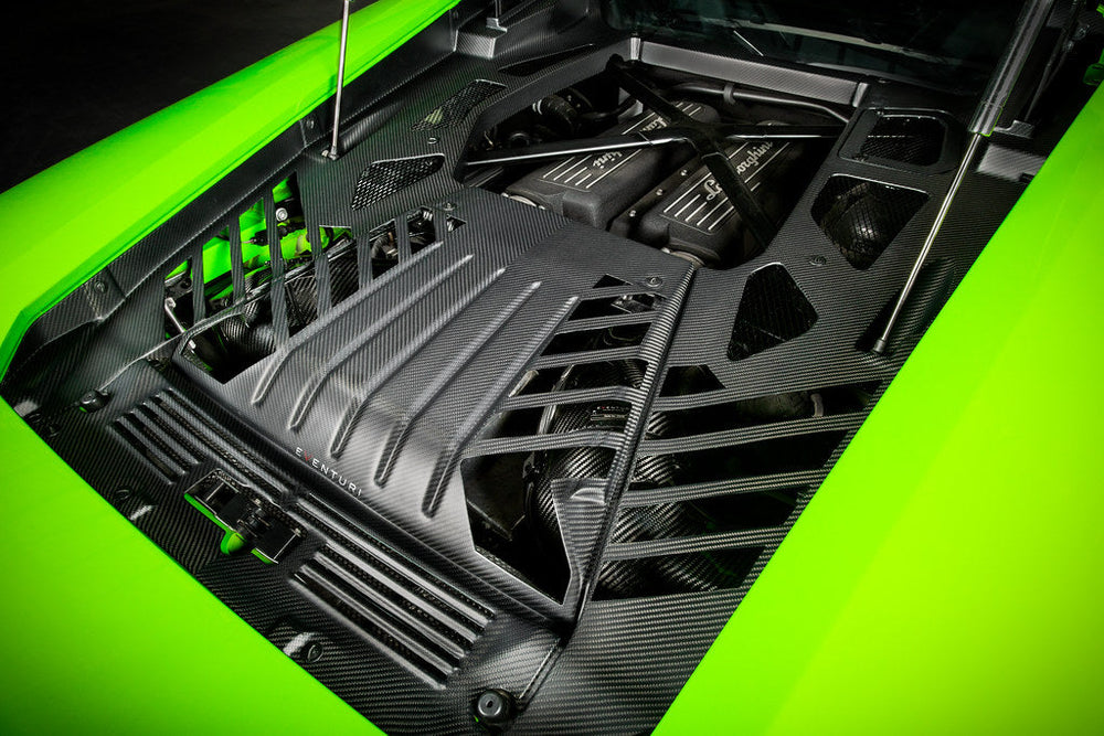Future Engine Cover Eventuri Lamborghini Huracan Black Carbon Engine Cover Set ...