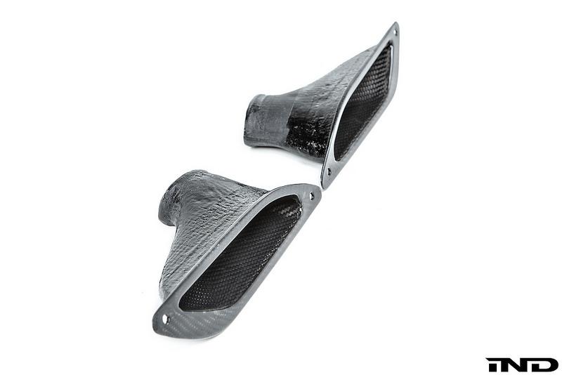 GT4 Style Carbon Fiber Front Bumper Brake Cooling Ducts – For BMW F80 M3 / F82 F83 M4 (Pair, Left & Right)