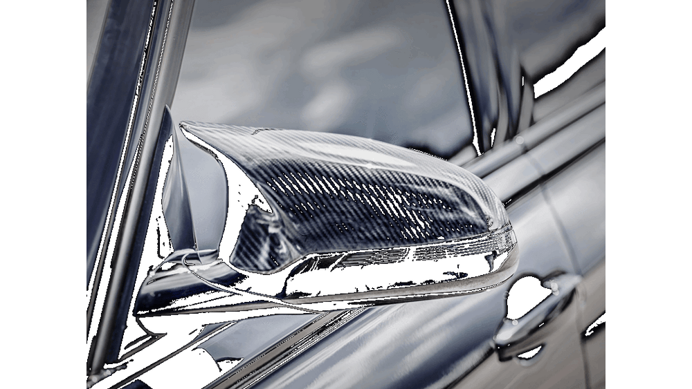 Akrapovic 2014+ BMW M3/M4 (F80/F82) Carbon Fiber Mirror Cap Set - High Gloss