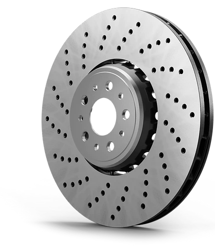 SHW 08-13 BMW M3 Right Front Cross-Drilled Lightweight Brake Rotor