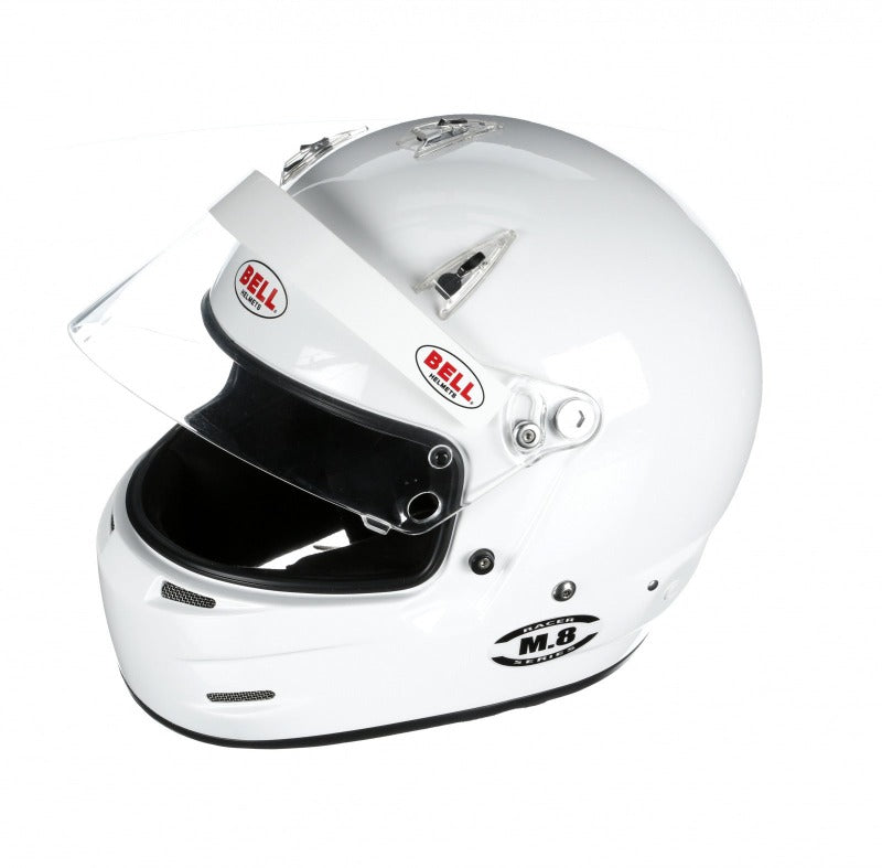 Bell M8 Racing Helmet-White Size Medium