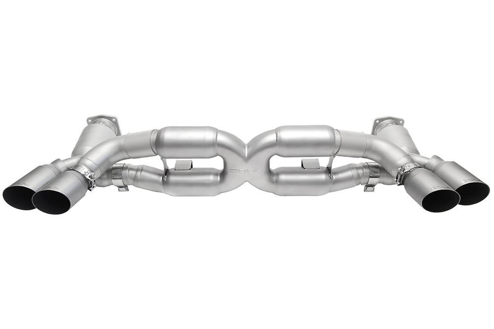 SOUL 13-19 Porsche 991.1 / 991.2 Turbo Sport X-Pipe Exhaust - GT2 Style Tips (Signature Satin)