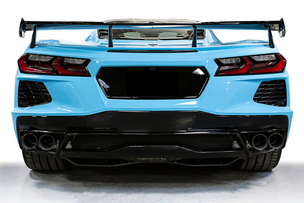 SOUL 20+ Chevrolet C8 Corvette Valved Exhaust - 4in Straight Cut Tips - Polished Chrome