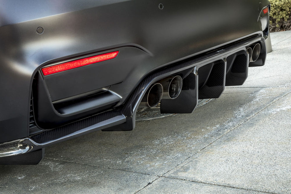 Vorsteiner 2014+ BMW M3/M4 (F8X) VRS GTS-V Rear Diffuser Carbon Fiber PP 2x2 Glossy