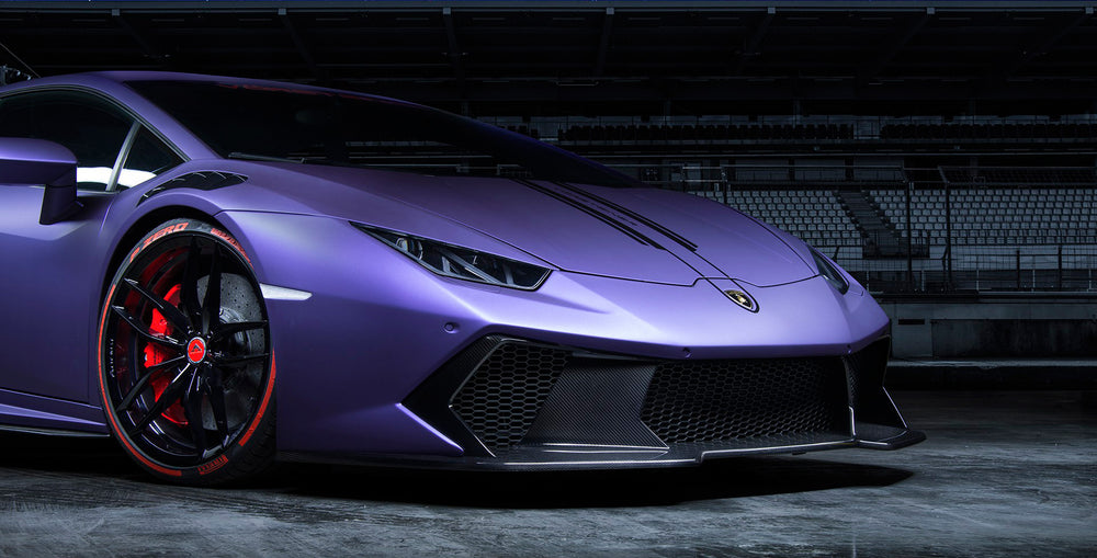 Vorsteiner Lamborghini Huracan Novara Edizione Aero Front Bumper Spoiler Carbon Fiber PP 2x2 Glossy