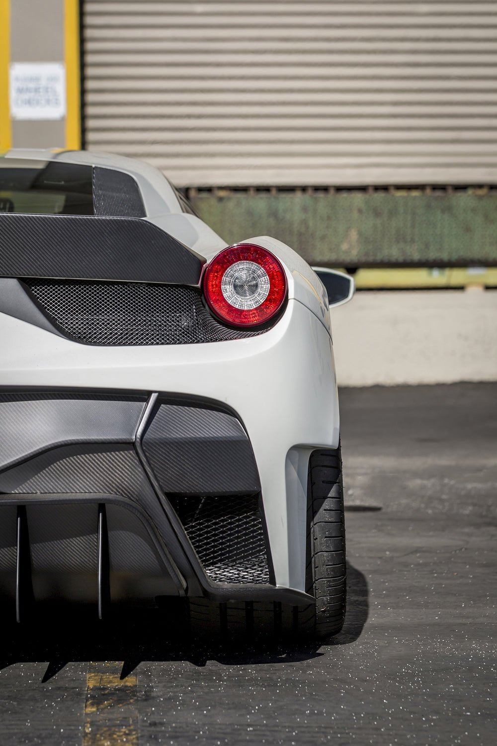 458 Rear Mesh Vorsteiner Ferrari 458 Italia 458-VX Aero Rear Bumper w/ Rear Diffuser ...