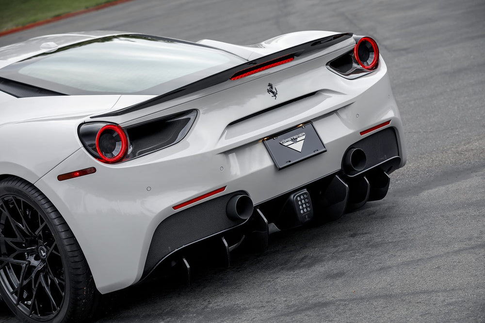Vorsteiner Ferrari 488 Italia Aero Rear Diffuser Fins (Set of 6) Carbon Fiber PP 1x1 Glossy