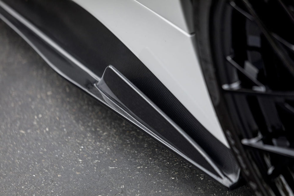Vorsteiner Ferrari 488 Italia Aero Side Skirts Carbon Fiber PP 1x1 Glossy