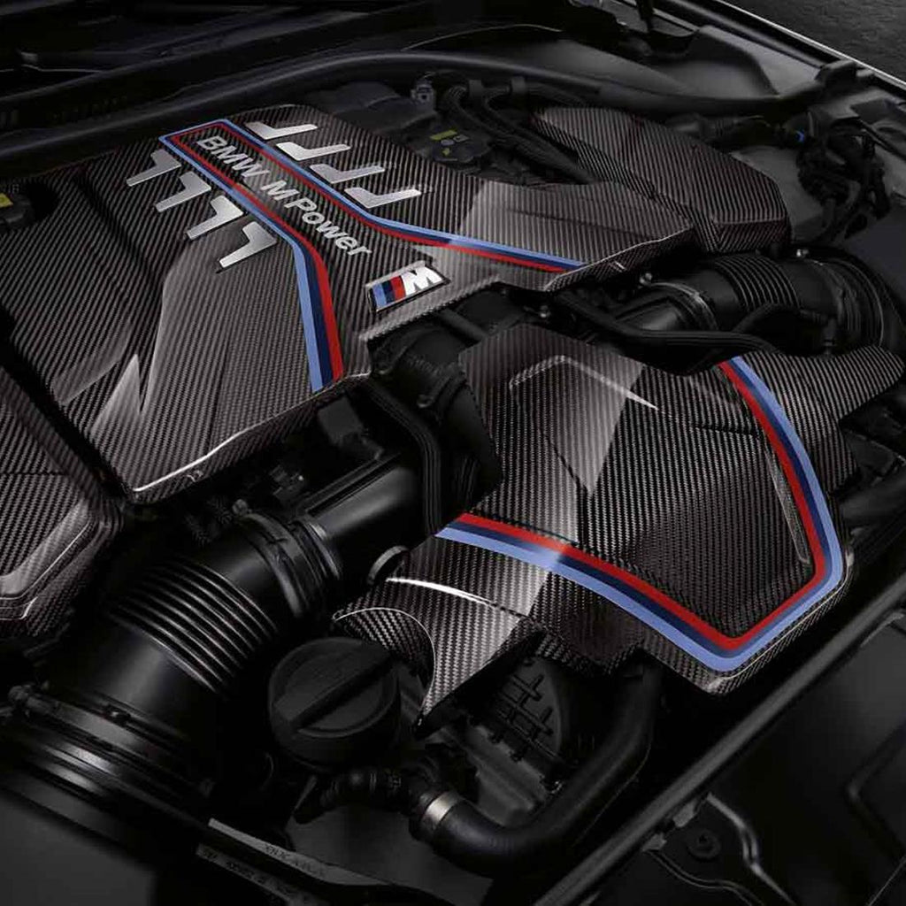 BMW F90 M5 M Performance Engine Cover in Carbon Fiber Expansion Kit ...