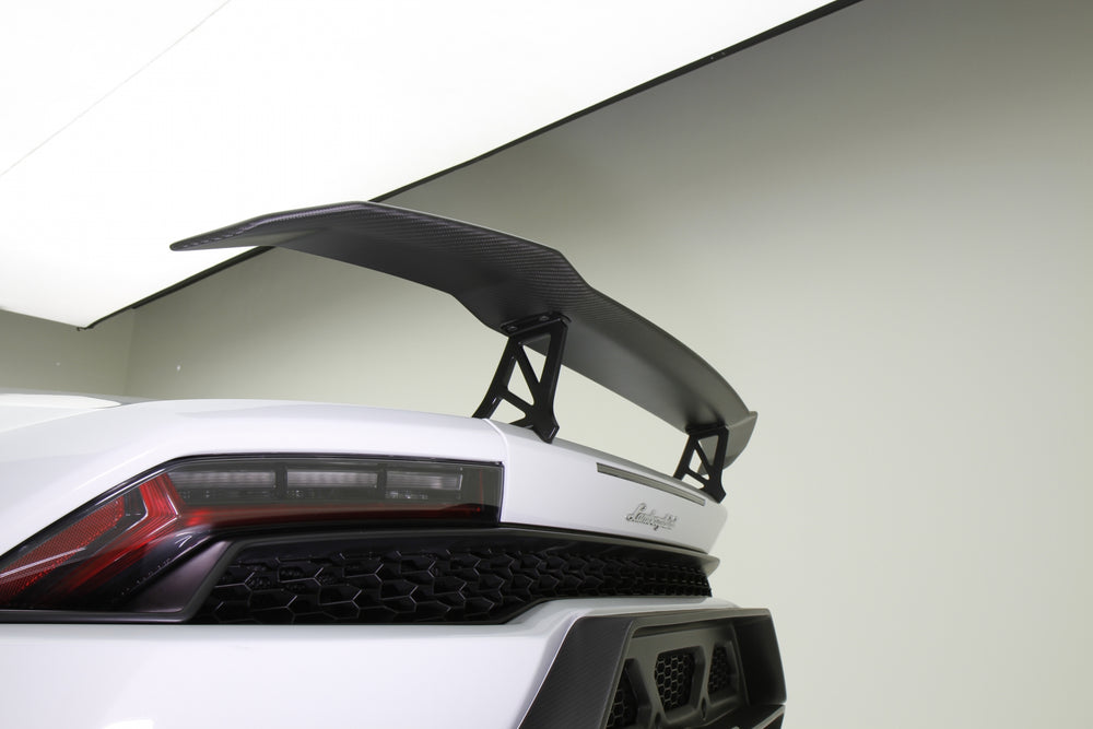 Vorsteiner Lamborghini Huracan Novara Edizione Aero Wing Blade w/ Upright Carbon Fiber PP 2x2 Glossy