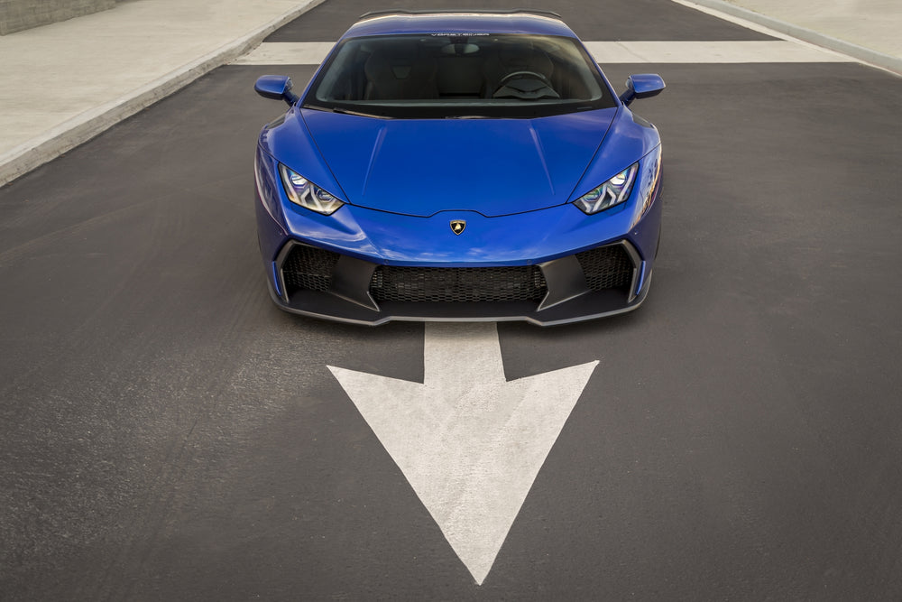 Vorsteiner Lamborghini Huracan Novara Edizione Aero Front Bumper Spoiler Carbon Fiber PP 2x2 Glossy