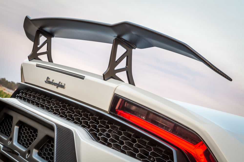 Vorsteiner Lamborghini Huracan Novara Edizione Aero Wing Blade w/ Upright Carbon Fiber PP 2x2 Glossy