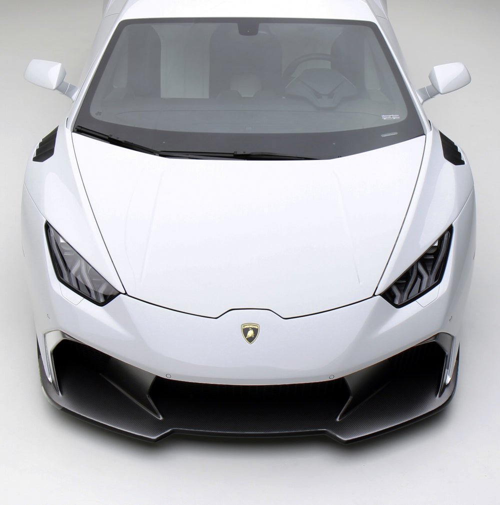 Vorsteiner Lamborghini Huracan Novara Edizione Aero Front Bumper Spoiler Carbon Fiber PP 2x2 Glossy