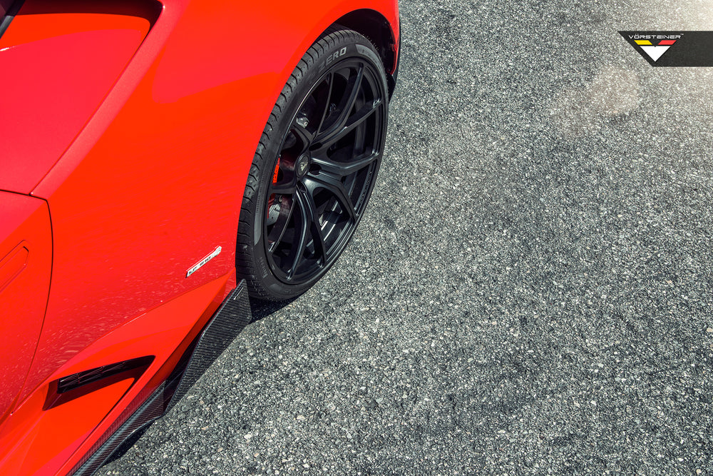 Vorsteiner Lamborghini Huracan Verona Edizione Aero Side Blades Carbon Fiber PP 2x2 Glossy