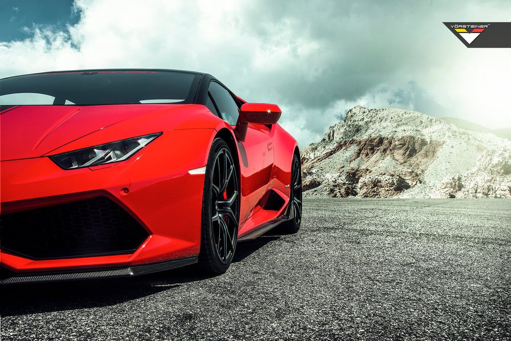 Vorsteiner Lamborghini Huracan Verona Edizione Aero Side Blades Carbon Fiber PP 2x2 Glossy