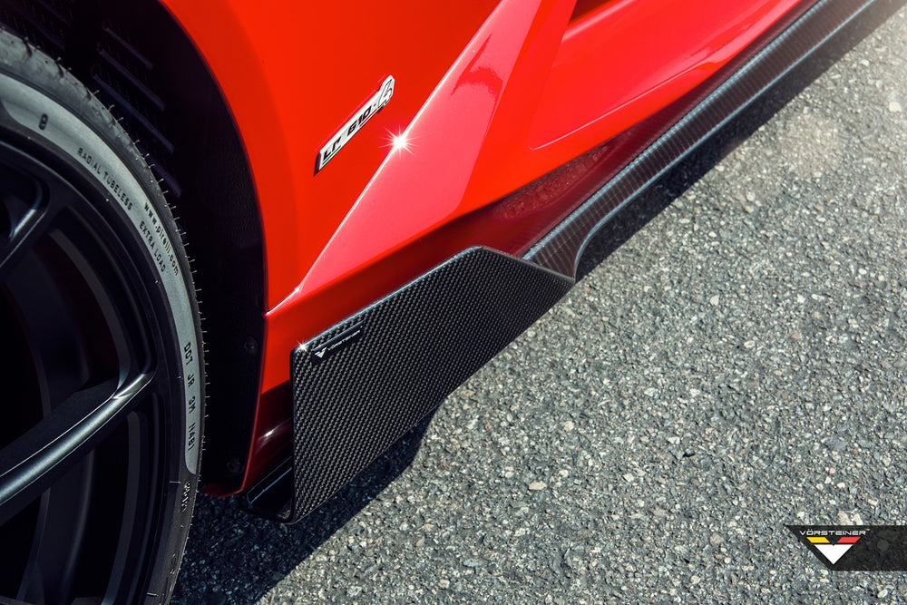 Vorsteiner Lamborghini Huracan Verona Edizione Aero Side Blades Carbon Fiber PP 2x2 Glossy
